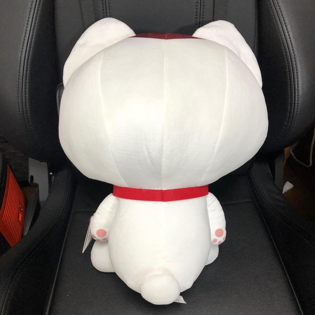 Danda stuffed toy Turbo Babaa Maneki Neko Extra large size Big Thin eyes Squinting eyes 42cm Dan Approx.