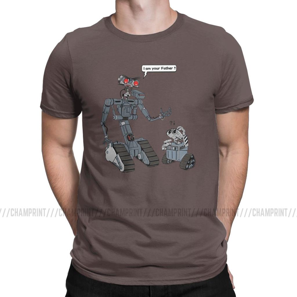 Leisure Related Circuits T Shirts Men T Shirts Short Circuit Johnny 5 80S Retro Robot Movies