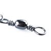 Metal Tool Tackle Swivels Solid Rings Fishing Line Connector Fishing Pins Hanging Snap