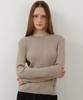 Wednesday Oasis For Woman Relaxed Basic Long Sleeve Knit_Beige(Wc25-Kn58)