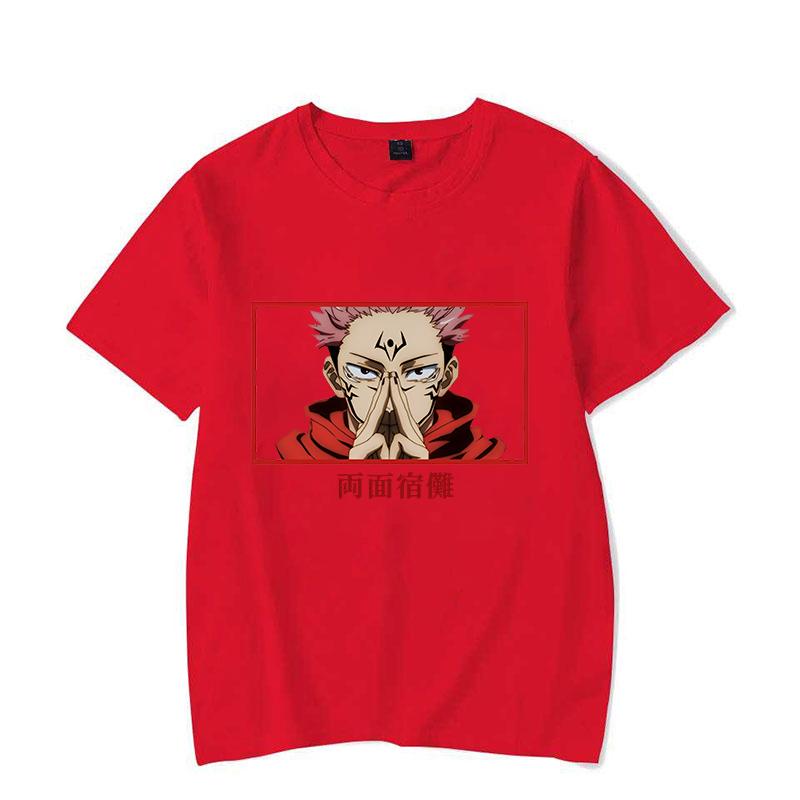 Hot Anime Ryomen Sukuna Print T-shirt Summer Casual Loose T Shirt Women Men Harajuku Shirts