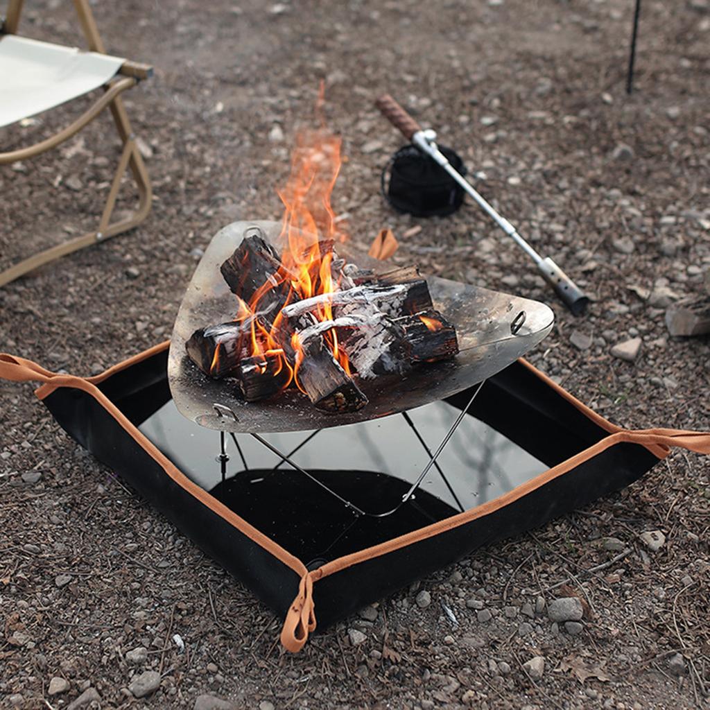 Folding and Practical Fireproof Under Grill Mat Deck Protectors Large Fireproof Mat Grill Mat