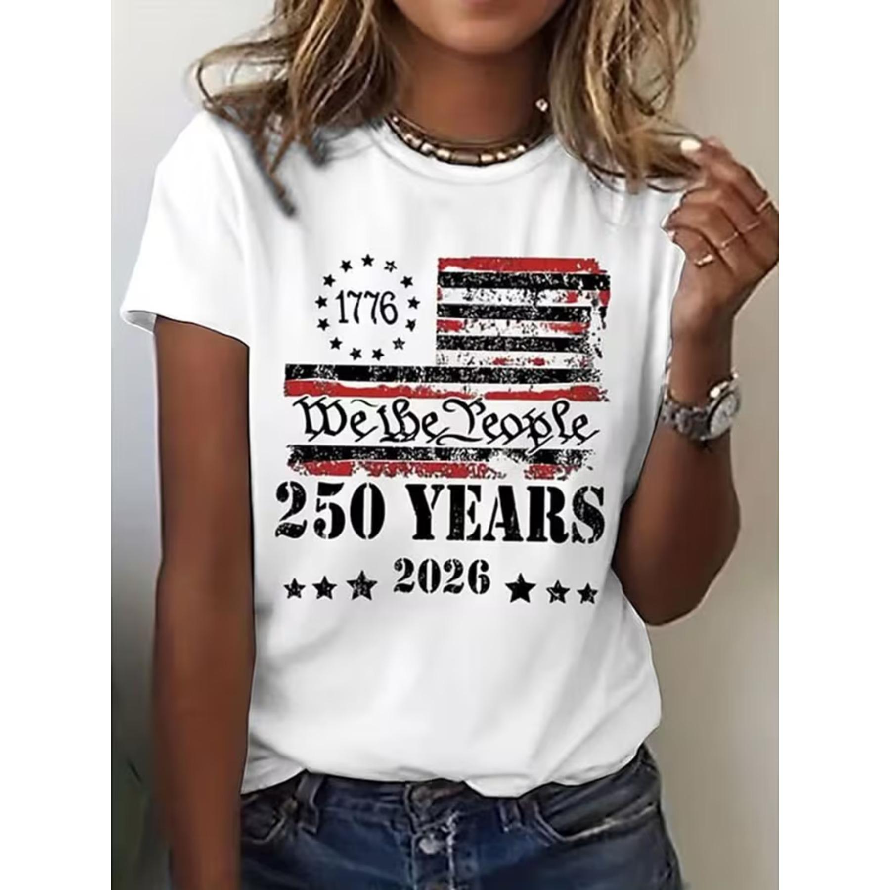 Women S Matching Fashion Letter Print | Surprise Gift Women S Casual Round-Neck T-Shirt S