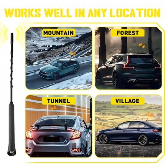 13" inch Black Power Radio AM/FM for TOYOTA TUNDRA 2000- Antenna