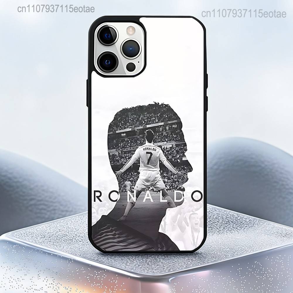 Fußball CR7 R-RoNaldo-ES Magnetisches Kabelloses Ladecase Für iPhone 11,12,13,14,15,16,17,Pro,Max,Plus Stoßfestes Cover