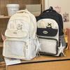 Schoolbag Fog Air Ice Blue Elementary School Students High Value Polka Dots Large Capacity Backpack High School Student School Bag Women's Ins Niche