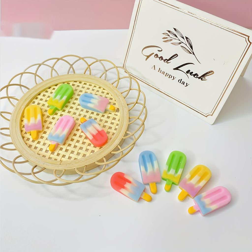 8-teiliges süßes Cartoon-Eiscreme-Kühlschrankmagnet-Set – Kawaii-Dekor für Küche und Büro, langlebige Whiteboard-Magnete, ideale Heimdekoration