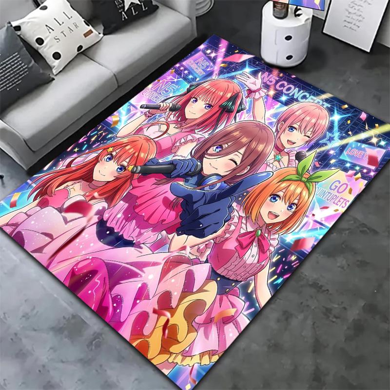 Alfombra Alfombrilla de Los Quintillizos Esenciales Para Sala de Estar Dormitorio Hogar Decoración de Sofá Niños Juego Alfombrilla Antideslizante para el Suelo