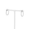 [Official] ESTELLE Women's Hoop Earrings, 18K White Gold (S), 0202-1784-0015-0000