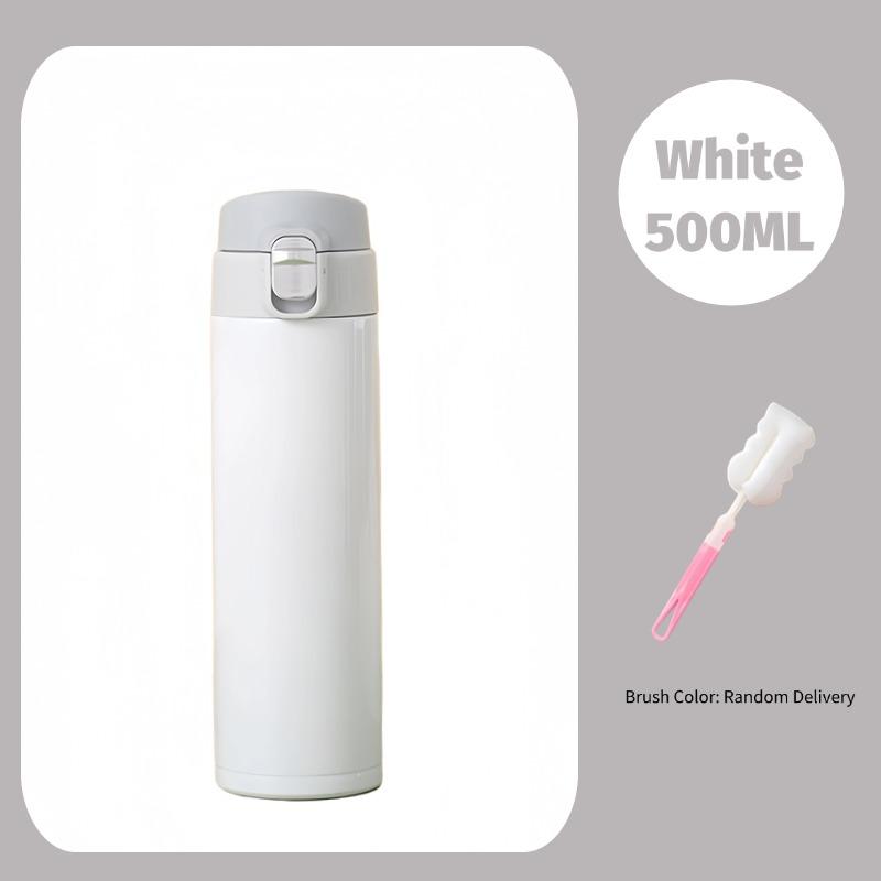 500ml Edelstahl Thermobecher Outdoor Thermosbecher Tragbare Vakuumflaschen Kalt und Heiß Thermoflasche Kaffeebecher Wasserflasche