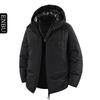 Mens Winter Hooded Down Jacket Warm Puffer Coat Outdoor Mountain Hiking Workwear Loose Fit Casual