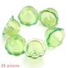 DIY Keychain Jewelry 6 24Pcs Transparent Wind Bell Acrylic Beads Multiple Sizes for Bracelet Necklace Hanging Decoration