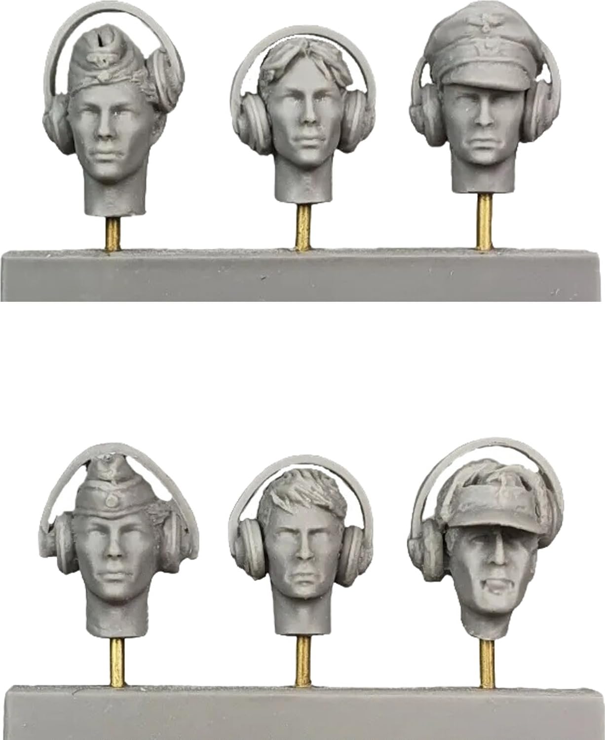 Ardennes Miniatures WWII Germany Spare Headset Tank Crew Resin Kit AR35124 1/35 (6 pieces) (Figure)