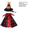 Huaqianguhh 1 Set Pet Halloween Costume, Spider Pumpkin Wizard Hat And Double-Sided Bat Print Cape, Holiday Party Outfit for Cats Dogs