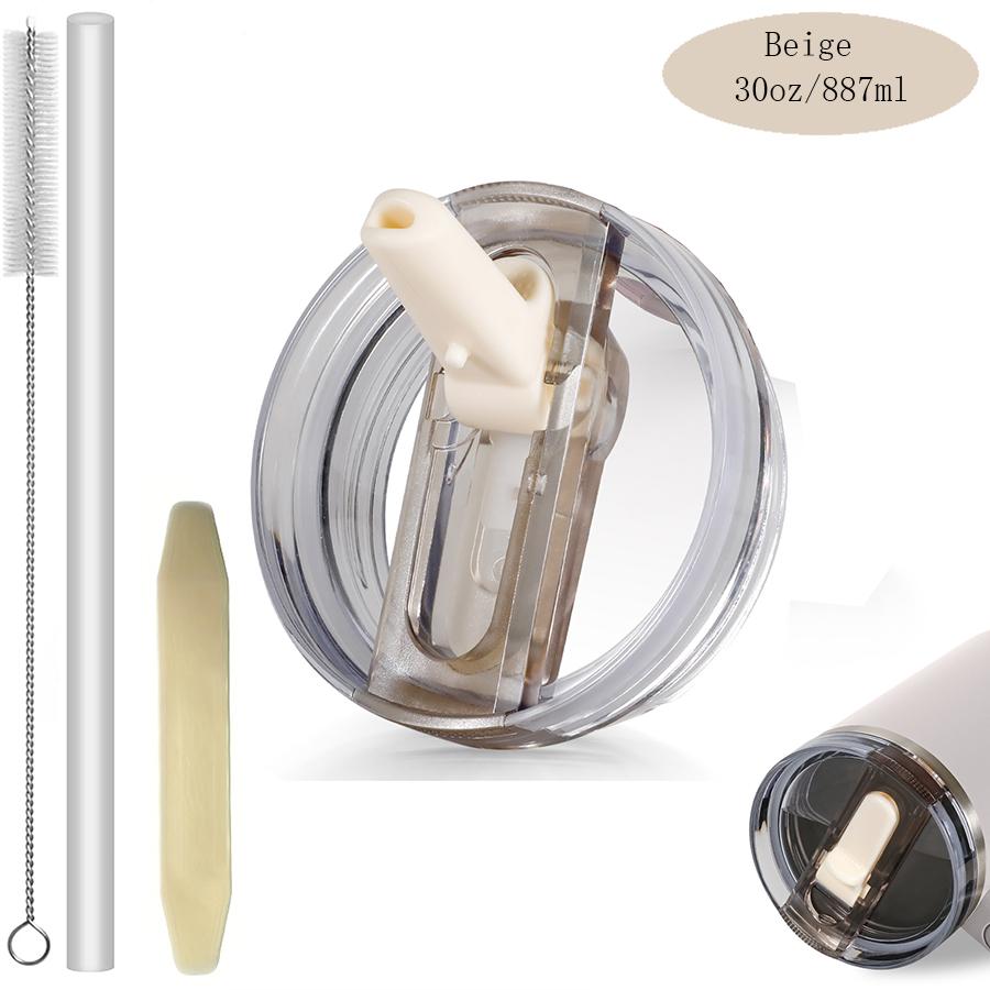 30oz Flip Straw Lid for Stanley 2.0 Tumbler Leak Proof Lid Replacement No Spill Cover for Stanley Cup Accessories