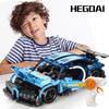 Remote Control Sports Car Building Block Set, 1:16 STEM RC Car Model Set for Boys Aged 7-14, Adult Collectible, 425 Pieces