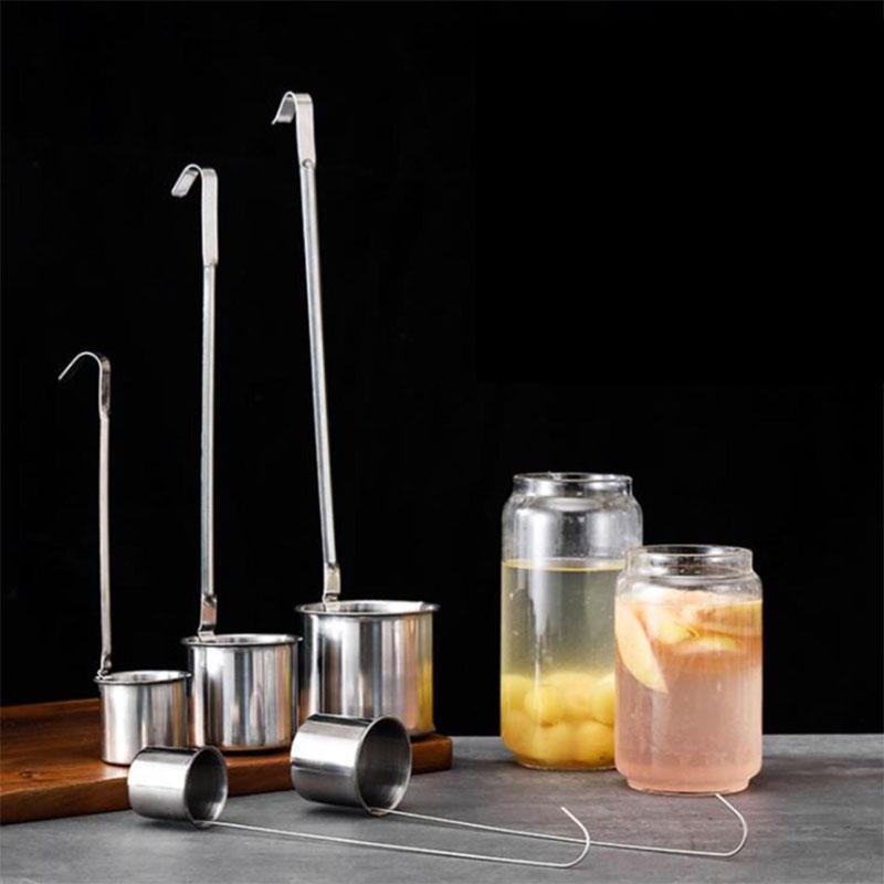 Stainless Steel Wine Spoon Stainless Steel Wine Measuring Device Silver Wine Whisk