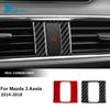 Real Carbon Fiber For Mazda 3 Axela 2014 2015 2016 2017 2018 LHD RHD Car Warning Light Frame Panel Inteior Accessories Sticker