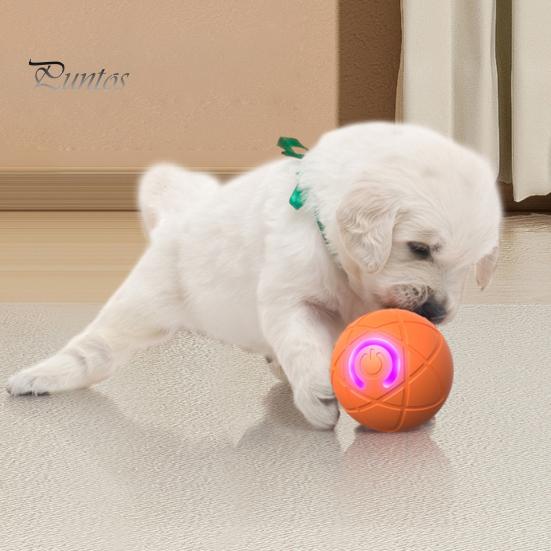 Automatic Moving Pet Ball Jumping with LED Light Boredom Stress Relief Smart Interactive Cat Dog Shaking Toy USB Rechargeable Electric Supplies