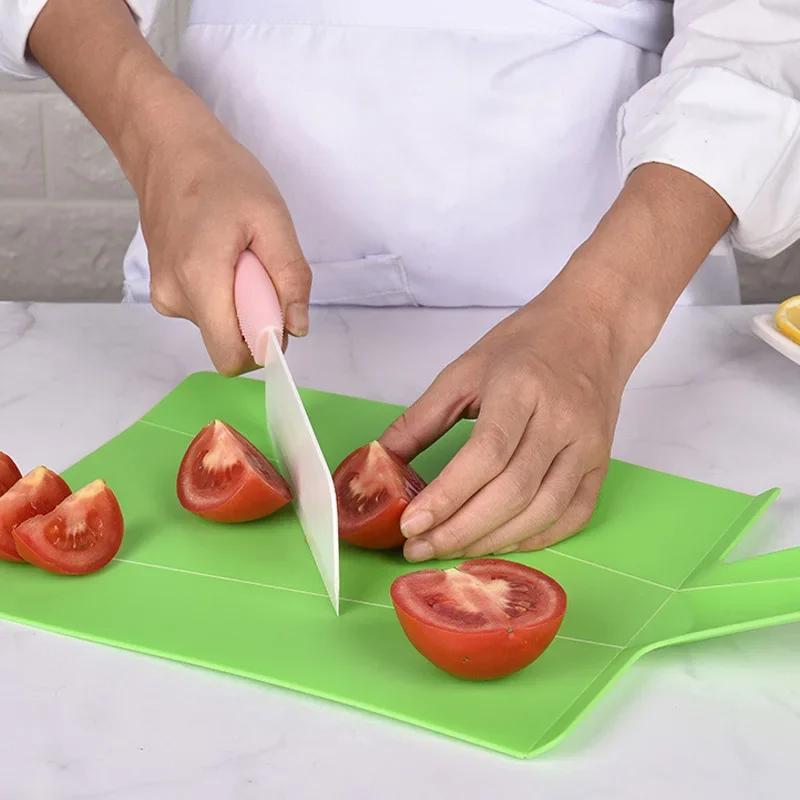Multi-function Foldable Cutting Board Food Grade Chopping Blocks Plastic Vegetable Meat Cutting Board Kitchen Accessories