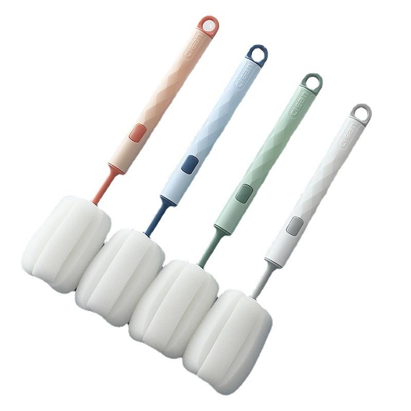High-quality Long Handle Sponge Cleaning Brush For Mugs And Bottles Easy To Store