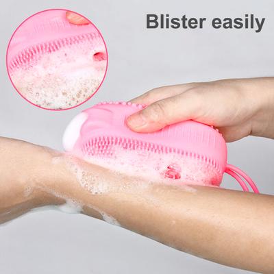 Körperschrubber, weiche Textur, gute Belastbarkeit, Lanyard-Design, ausgezeichneter TPR-Schaumbadbürsten-Massager für zu Hause