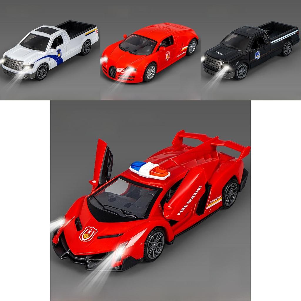 Trägheits-Polizeiauto-Modell mit Licht und Ton für Kinderspielzimmer