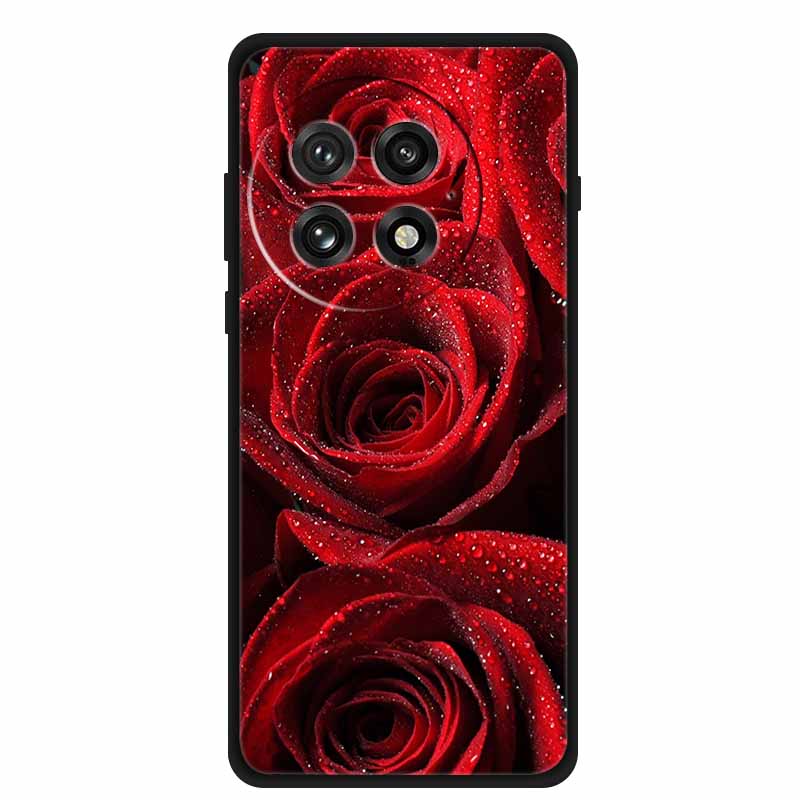 For OnePlus 13 5G Case Colorful Splicing Cartoon Soft Silicone Black Cover For OnePlus 13R 5G Fashion Capa 1+13 Protective Funda