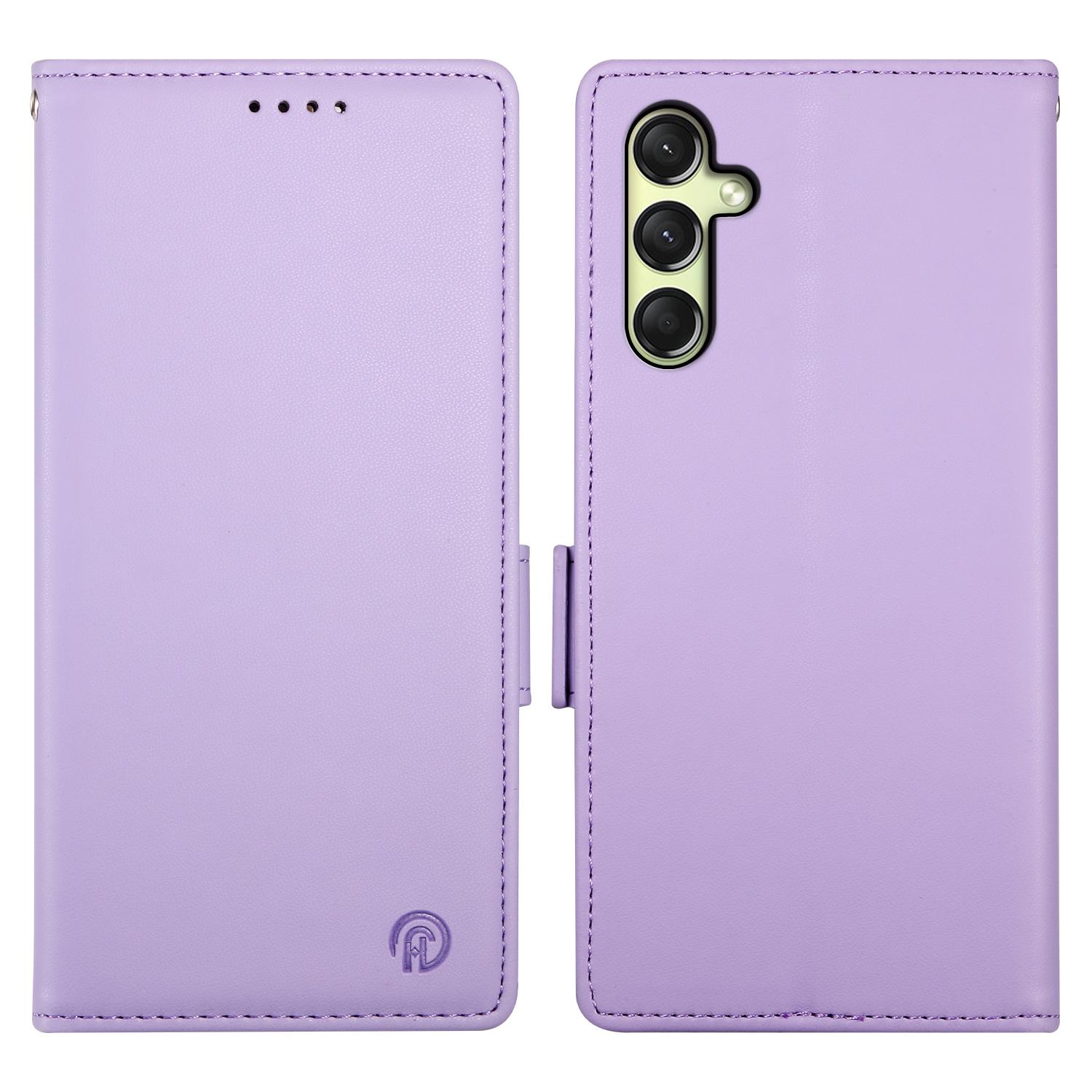 

DF-010 For Samsung Galaxy A16 5G/A16 4G Stand Case PU Leather Wallet Phone Cover Purple