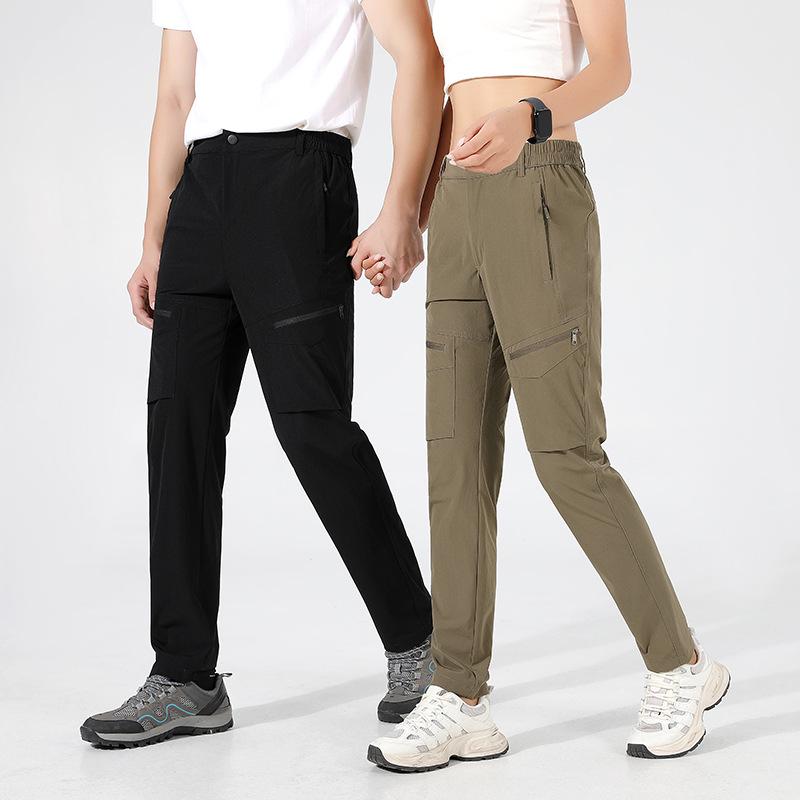 Unisex Quick-Dry Lightweight Summer Cargo Pants – Breathable, Waterproof, Straight-Leg Fit for Outdoor Activities