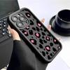 Pink Leopard Print iPhone 14/15/16/17 Pro Max Protective Black Case