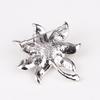 Elegante Strass Blumenbrosche Anzug Perlennadel Luxusschmuck Botanische Blume Schal Schnalle Perlennadel Temperament Accessoires