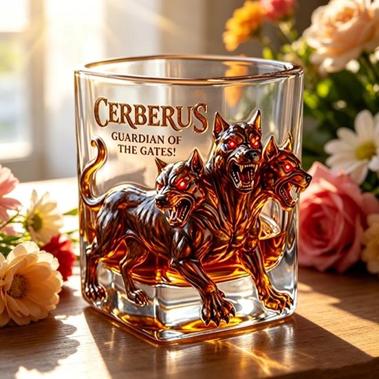 Octopus Whiskey Glass 260ml Rum Tasting Glass Deep Sea Creature Tumbler Collectible Cocktail