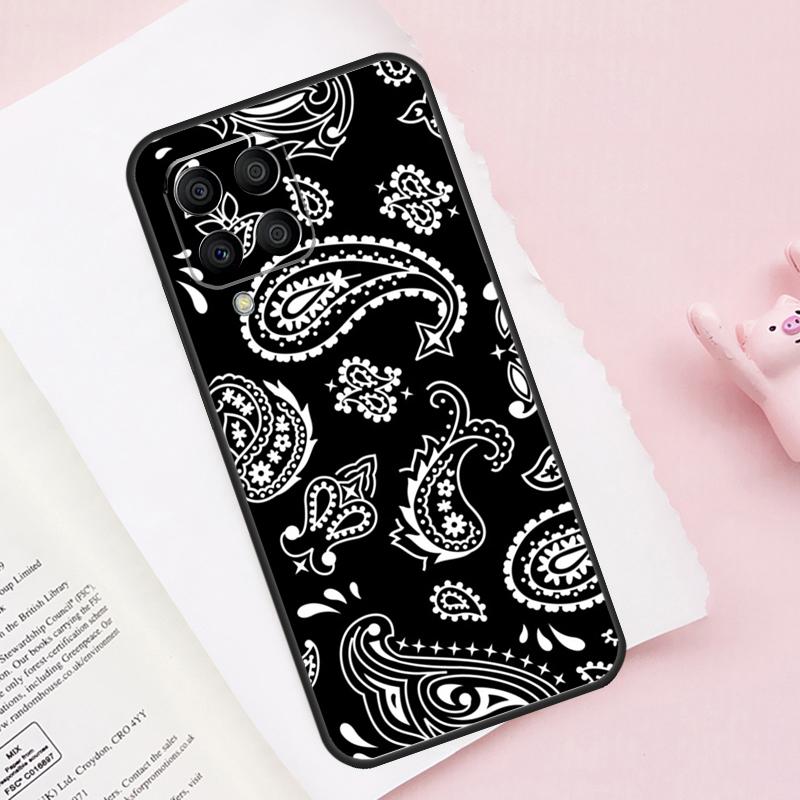 Bandana Seamless Pattern Case For Samsung Galaxy M51 M55 M35 M15 M56 M36 M16 M06 M13 M33 M53 M12 M32 M52 M14 M34 M54