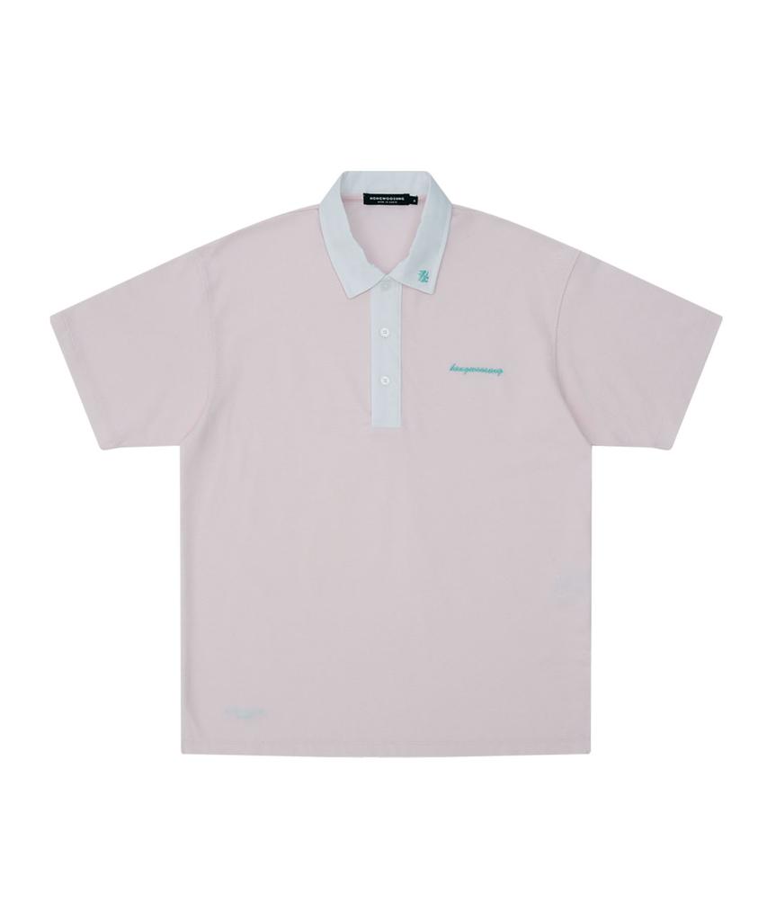 Honguseong H Logo Pique Shirts_Pink