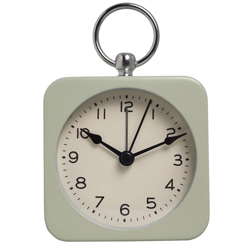 1PC Metal Ring Snooze Alarm Clock; One Click Snooze for 5 Minutes or Backlight; Used for Bedroom Headboard Decoration