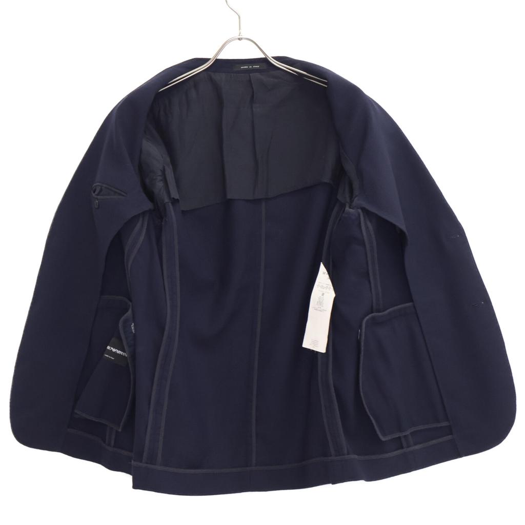 GIORGIO ARMANI [Domestic regular] W1G620 W1227 Wool jersey tailored Jacket 50 NavyUsed