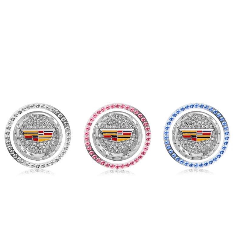 Diamond Car One-Click Start Stop Button Sticker Decorative Ring for Cadillac ATS BLS CT4 CTS SRX XT5 XT6 XTS Escalade Deville