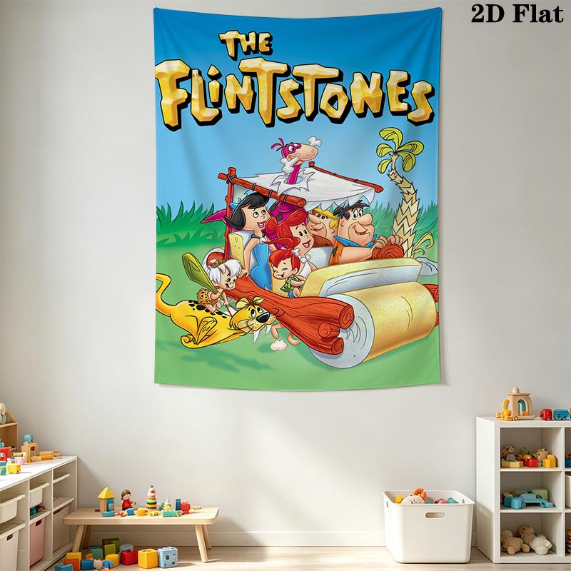 The Flintstones Pattern Home Decor Tapestry, Wall Hanging, Decorative RV Wall Cloth.NGT0928526