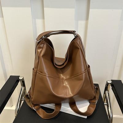 Soft Face Bag Women'S Large-Capacity Multi-Purpose Backpack Commuter Tote Bag Multifunctional Backpack Oblique Span Bag