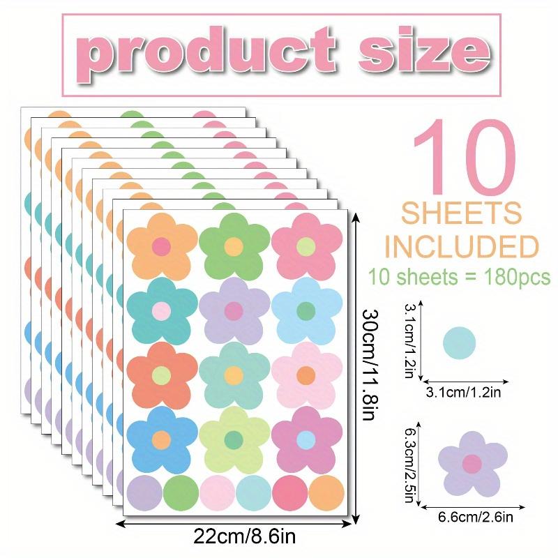 

10 листов, Наклейки на стену Ромашки Бохо Декор для холодильника/стекла/комнаты Самоклеящиеся наклейки на стену