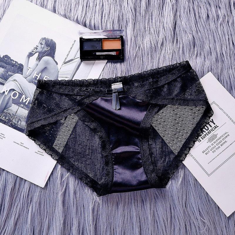 Panties Perspective Fancy Lace Panties For Women Traceless Crotch Of Cotton Briefs Lady Panty Underwear Low-rise Briefs