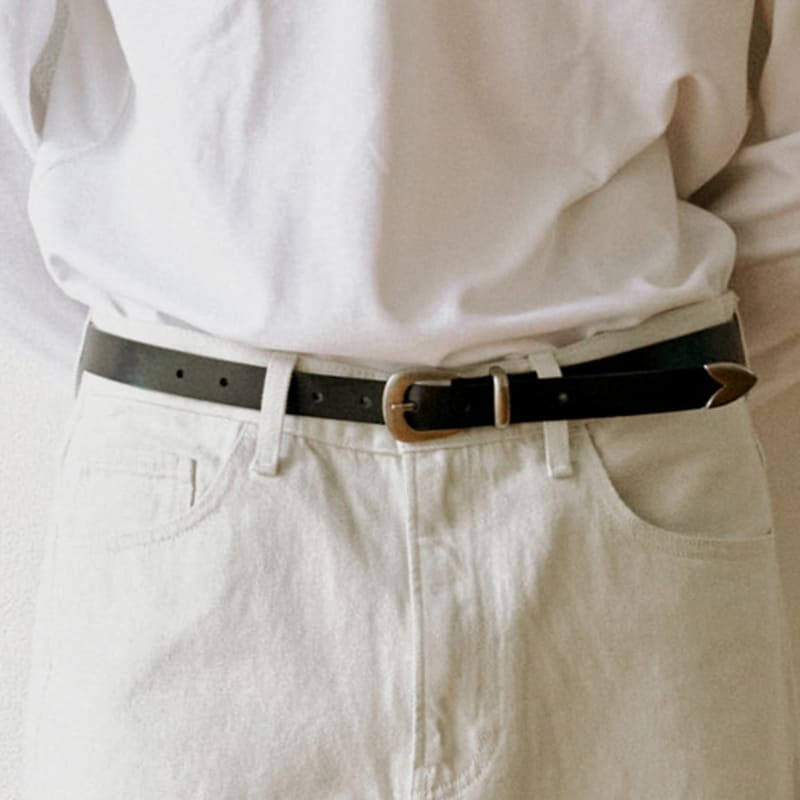 

Маска BL016 Комплект Повседневный Кожаный Ремень (2 цвета) 02. Buckle_Vintage Gold_Strap_Brown_S