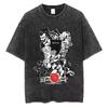 Death Note Anime Unisex Vintage Washed T Shirts Character Oversize Graphic Cotton Fashion Streetwear Harajuku Top YK Shirt