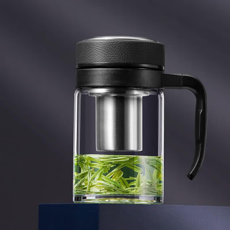 Wanxiang U211 High Borosilicate Glass Tea Mug with Infuser