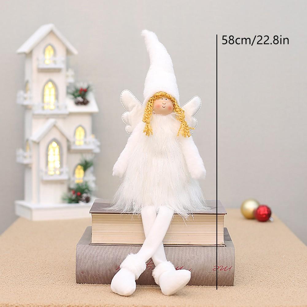 Charming Design Features Christmas Angel Doll Stretchable Doll Winged Decoration