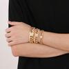 Hip Hop Shiny Rhinestones Bracelet for Men Women High Quality Zircon Cuban Miami Charm Chunky Figaro Chain Gold Color Jewelry