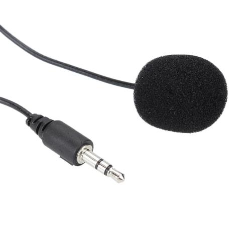 3.5mm Lavalier Microphone Hands-Free Mini Wired Collar Clip Mic for PC Laptop Videography Video Conferencing Vlogging