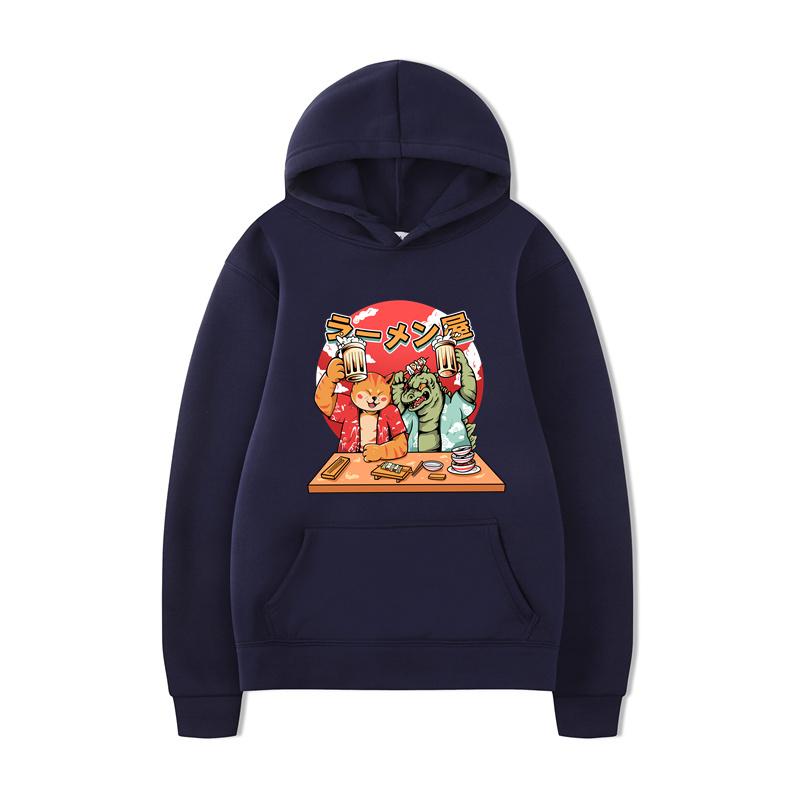 Japanese Anime 90s Graphic Sweatshirt Manga One Piece Gear  Hoodie Women Funny Loose Fleece Cartoon Luffy Ullzang Sweatshirts