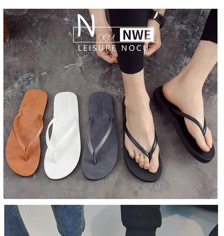 Z Kožené žabky: Pánské a dámské letní sandály s měkkou podrážkou pro venkovní nošení